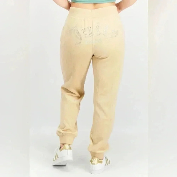 Forever 21 x Juicy Couture Rhinestone Velour Joggers​ - Picture 1 of 13